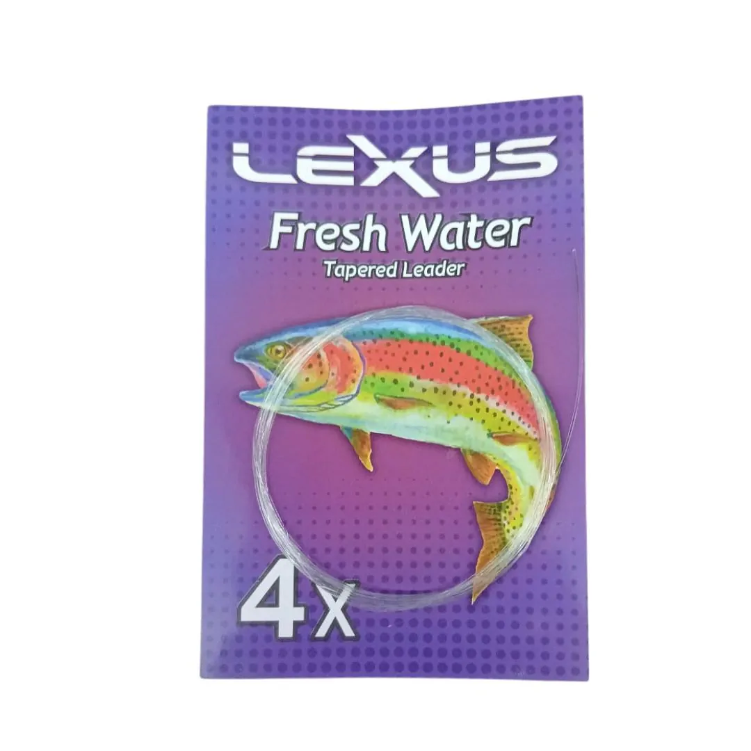 Leaders Lexus 4X 9Pies 2,70mts- 0.18mm a 0.53mm- Resis.2,4kg