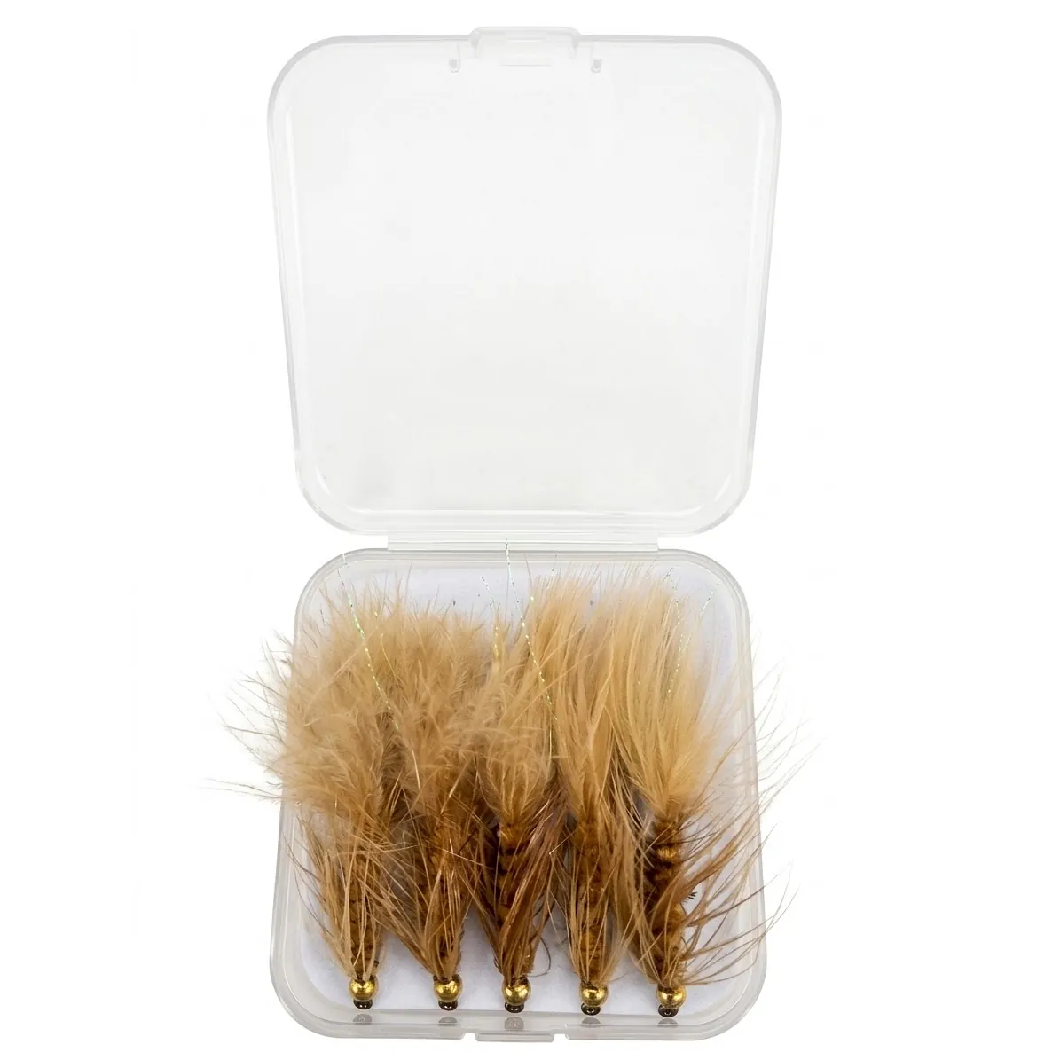 MOSCA ADAM FLY STREAMER LASTRADO WOOLLY BUGGER MARRON CLARO X UNIDAD Mosca Adams Fly Streamer Lastrado Woolly Bugger Marron Claro X Unidad