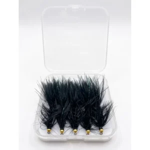Mosca Adams Fly Streamer Lastrado Woolly Bugger Negro X Unidad