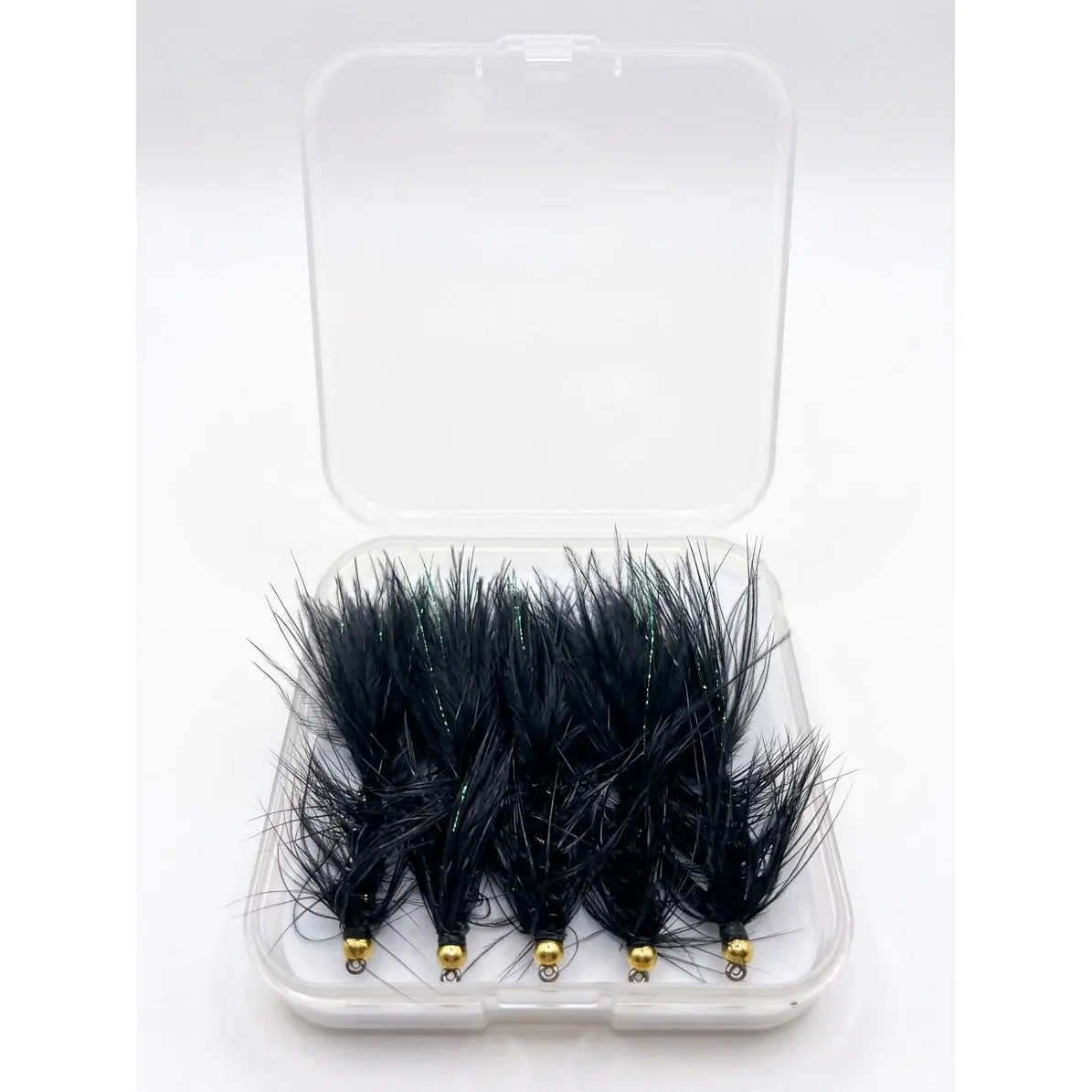 MOSCA ADAM FLY STREAMER LASTRADO WOOLLY BUGGER NEGRO X UNIDAD Mosca Adams Fly Streamer Lastrado Woolly Bugger Negro X Unidad