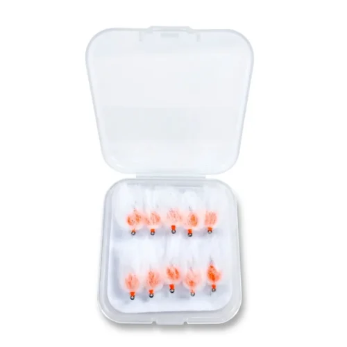 MOSCA ADAM FLY HUEVO DE SALMON - ROE - EGG FLY (GLO-BUG) X UNIDAD Mosca Adams Fly Huevo de Salmon Roe Egg Fly X Unidad
