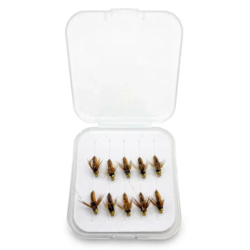 MOSCA ADAM FLY PULGA DE RIO NARANJA X UNIDAD Mosca Adams Fly Pulga de Rio Naranja X Unidad