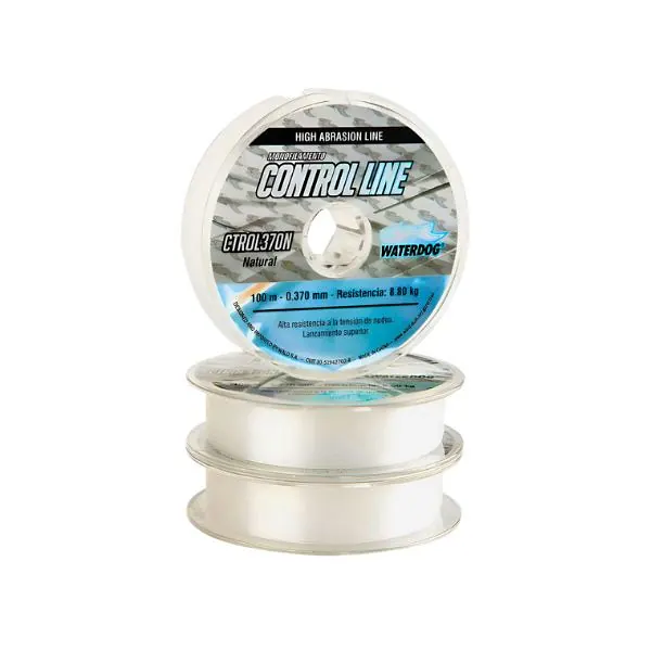 BOBINA NYLON WATERDOG "CONTROL LINE" 0,260X1900MTS 4,50KG (CTL1/4-260) Bobina Nylon Control Line 0,260X1900mts 4,50kg Waterdog