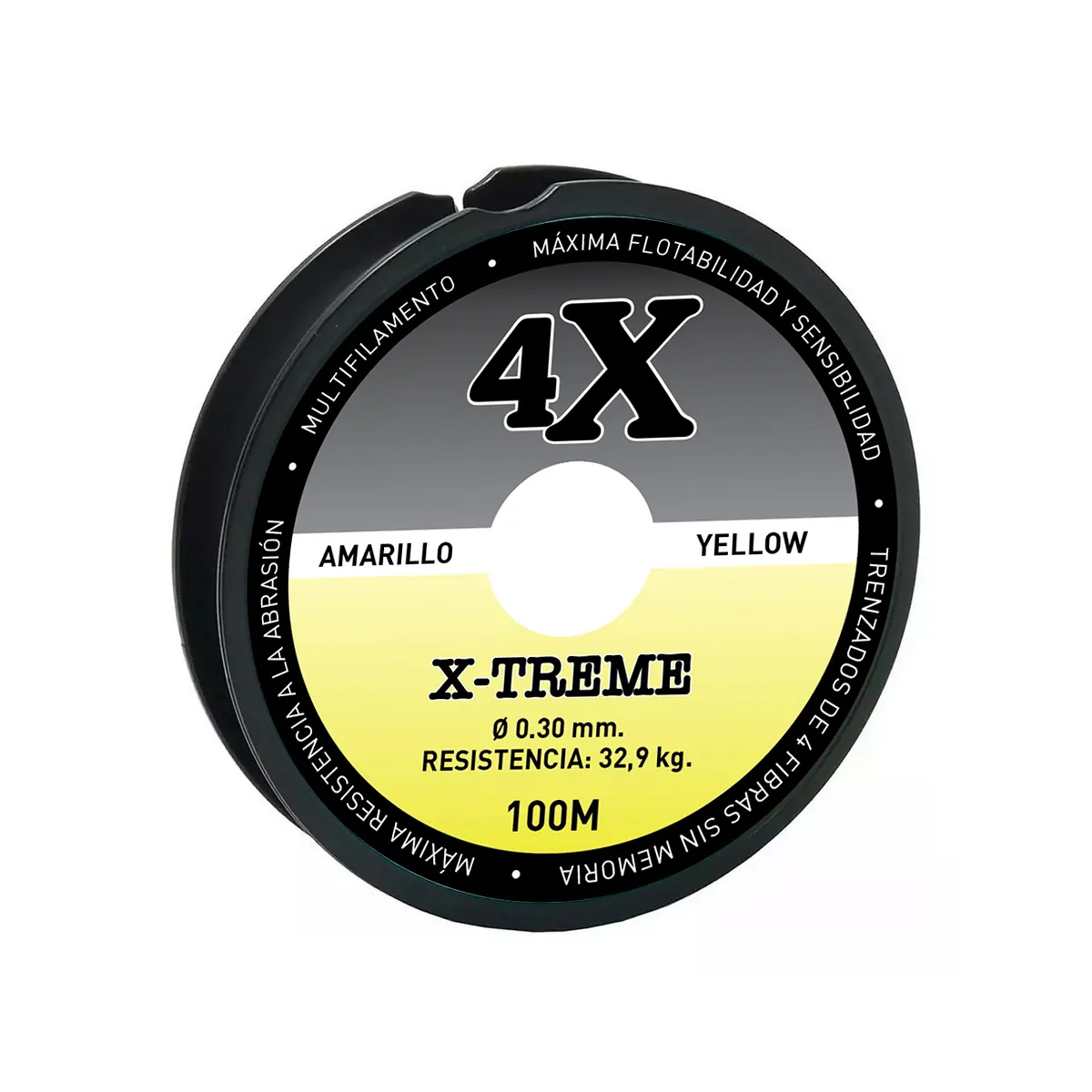 MULTIFILAMENTO MAX E-XTREME 4X 0,30MM/32,9KG X100MTS AMARILLO 4HEBRAS (MUL-M-30A) Multifilamento Max e-Xtreme 4X 0,30mm/32,9kg X100mts Amarillo 4Hebras