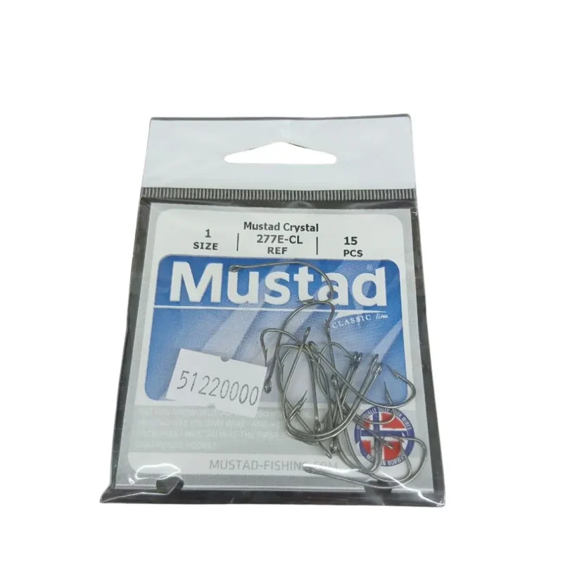 Anzuelo 1687/277E-Cl N*1 Bolsa X 15 Unidades 16870-001 Mustad