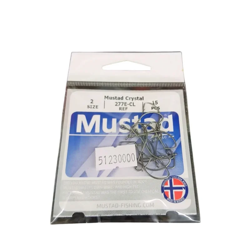 Anzuelo 1687/277E-Cl N*2 Bolsa X 15 Unidades 16870-002 Mustad