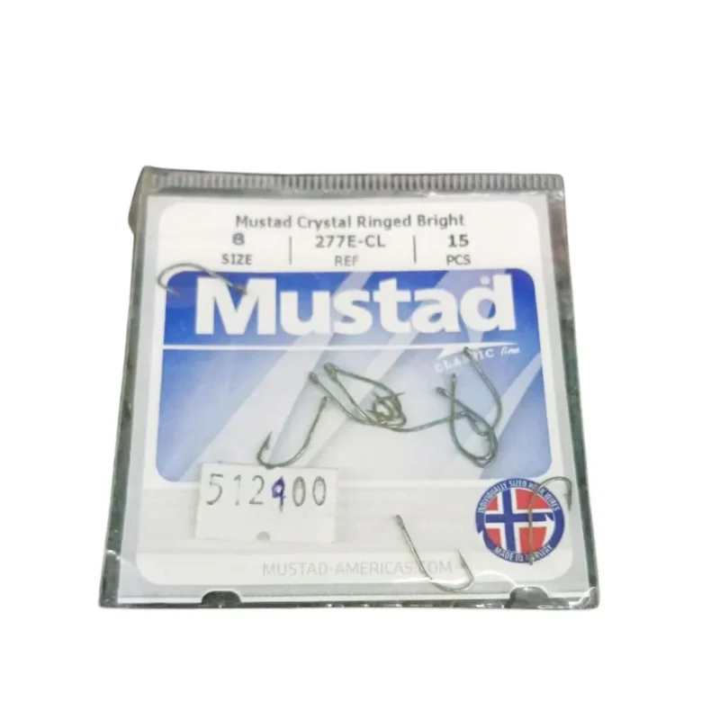 Anzuelo 1687/277E-Cl N*8 Bolsa X 15 Unidades 16870-008 Mustad