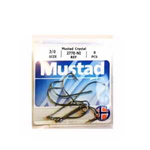 Anzuelo Mustad 277 F/277E-Ni N* 3/0 Bolsa X 8 Unidades 2780-310