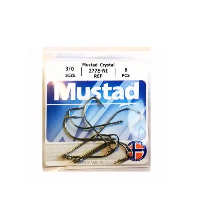 Anzuelo 277 F/277E-Ni N* 3/0 Bolsa X 8 Unidades 2780-310 Mustad