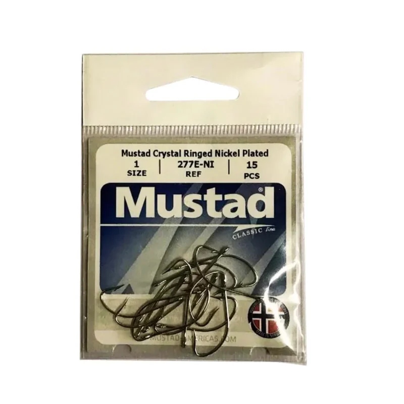 ANZUELO MUSTAD 277 F/277E-NI N*1 BOLSA 15UN 2780-001 Anzuelo 277 F/277E-Ni N*1 Bolsa X 15 Unidades 2780-001 Mustad