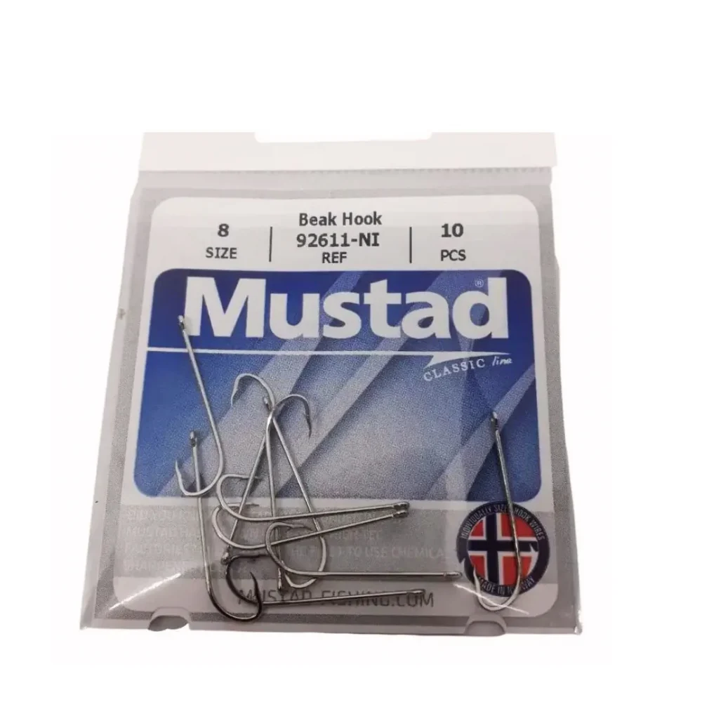 ANZUELO MUSTAD 277 F/277E-NI N*8 BOLSA 15UN (2780-008) Anzuelo 277 F/277E-Ni N*8 Bolsa X 15 Unidades Mustad
