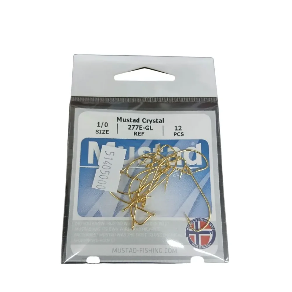 ANZUELO MUSTAD 277E-GL N* 1/0 X12UNID 2770-110 Anzuelo 277E-Gl N* 1/0 X 12 Unidades 2770-110 Mustad