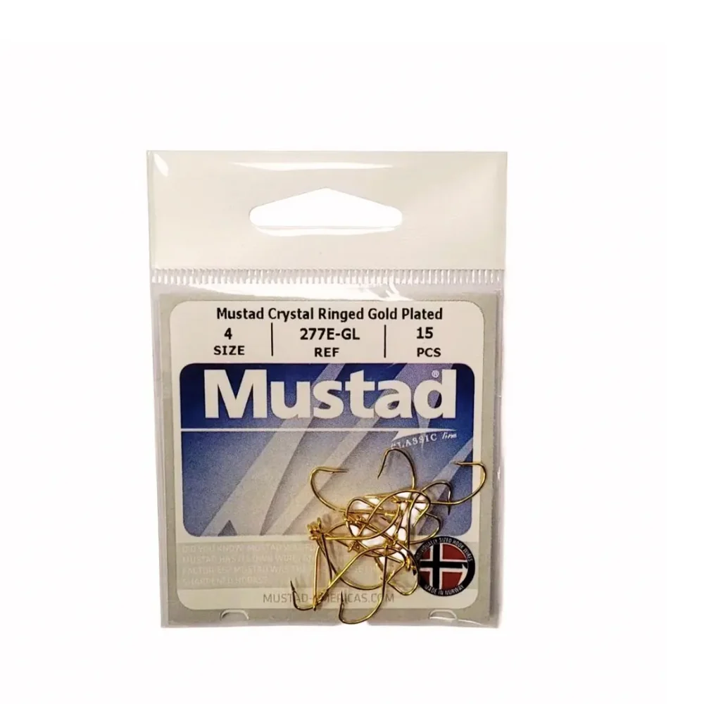 ANZUELO MUSTAD 277E-GL N*4 X15UNID 2770-004 Anzuelo 277E-Gl N*4 X 15 Unidades 2770-004 Mustad