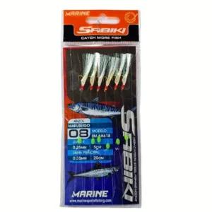 Linea Sabiki N*08 X6 Anz. con Pluma 4221-008 Marine sports