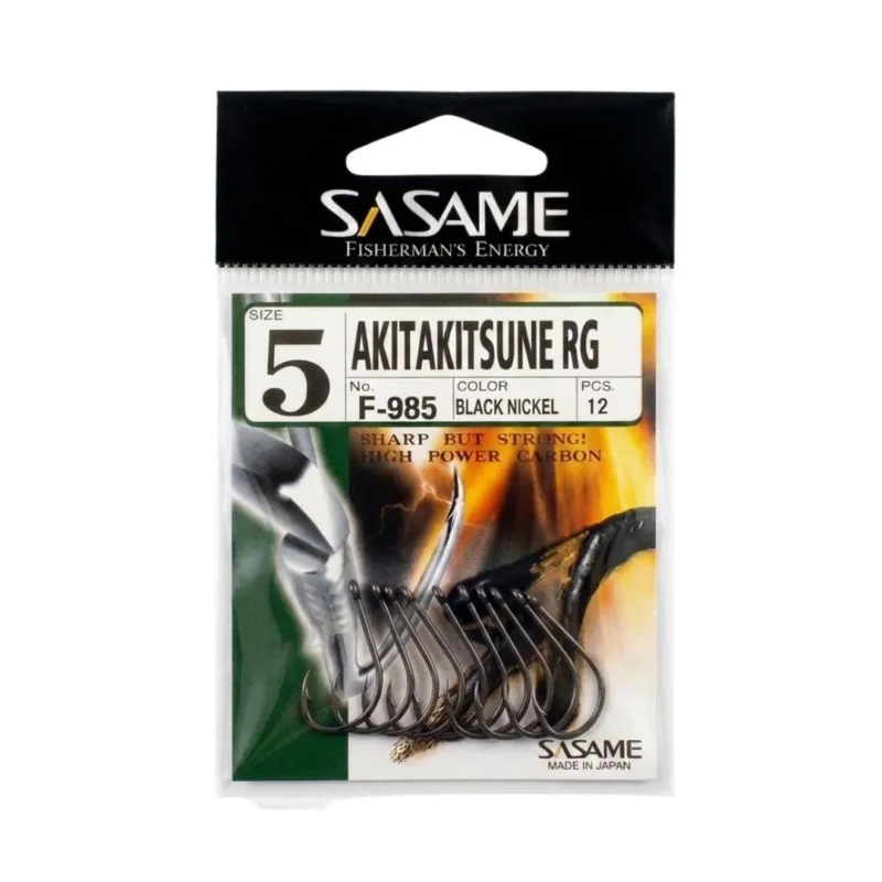 ANZUELO SASAME AKITA KITSUNE F-985 N*5 (12UND.- BL/NK) 3113000170005 P/PEJERREY Anzuelo Akita Kitsune F 985 N*5 para Pejerrey Sasame