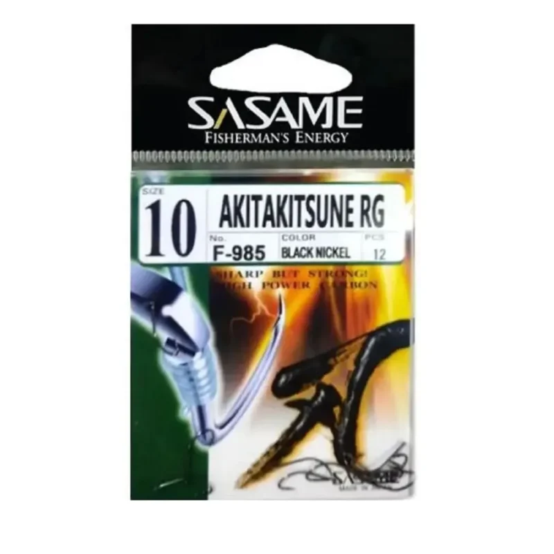 ANZUELO SASAME AKITA KITSUNE F-985 N*10 (12UND.- BL/NK) 3113000170010 P/PEJERREY Anzuelo Akita Kitsune F 985 N*10 para Pejerrey Sasame