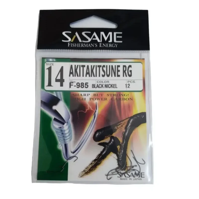 ANZUELO SASAME AKITA KITSUNE F-985 N*14 (12UND.- BL/NK) 3113000170014 P/PEJERREY Anzuelo Akita Kitsune F 985 N*14 para Pejerrey Sasame