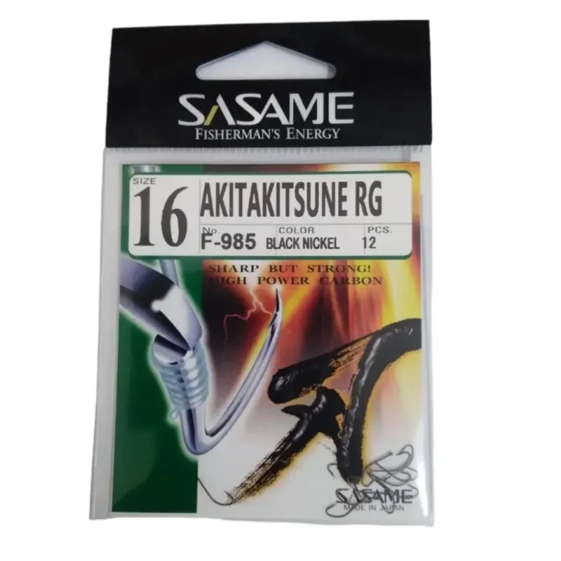 ANZUELO SASAME AKITA KITSUNE F-985 N*16 (12UND.- BL/NK) 3113000170016 P/PEJERREY Anzuelo Akita Kitsune F 985 N*16 para Pejerrey Sasame