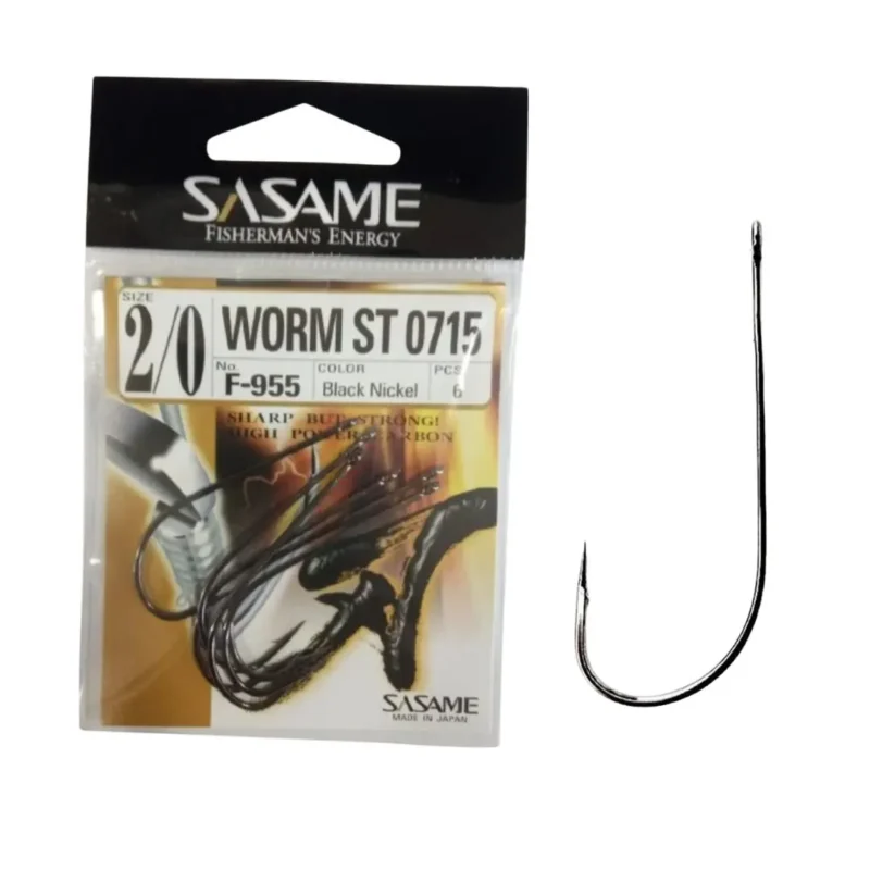 Anzuelo Worm St 0715 F 955 N*2/0 para Pejerrey Sasame