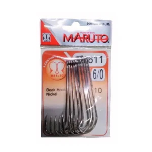 Anzuelo Maruto 92611Ni 6/0 N°6/0 Niquel Bolsa X 10 Unidades