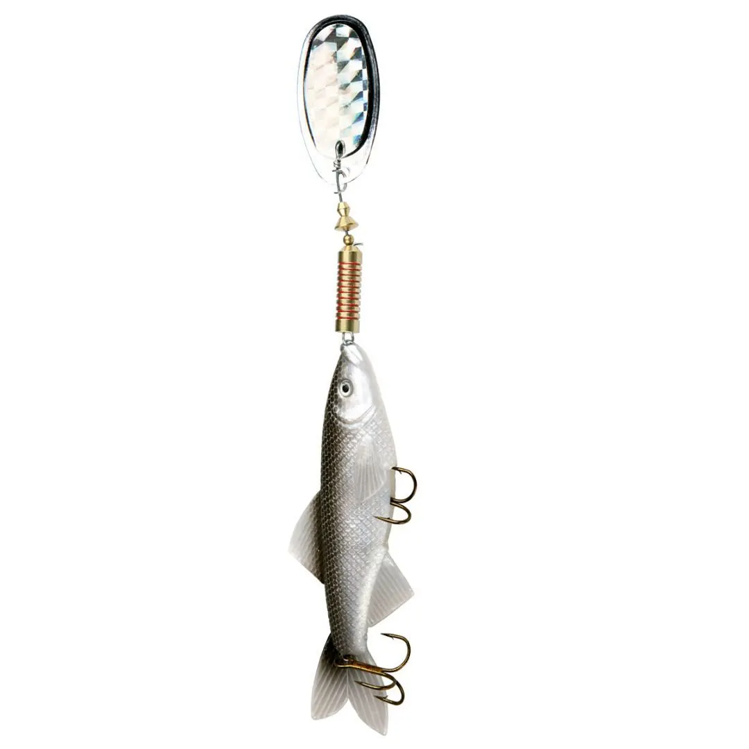 SEÑUELO WATERDOG AERO MINNOW A6M-SP-GRIS 10,0CM/25,0GR/CUCH.: Nº5 HOLOGR. (A6MSP)