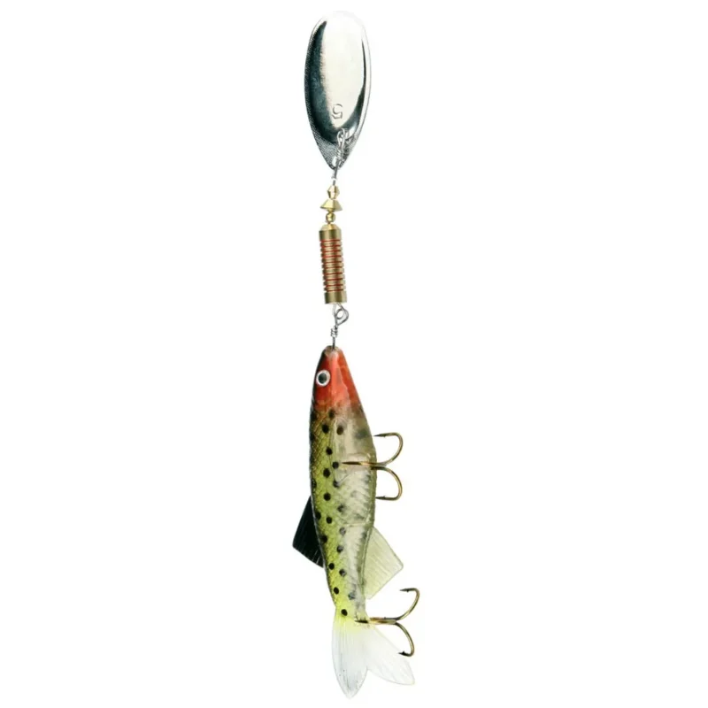 Señuelo Aero Minnow A5M-Sg Verde con Rojo 7,5 Cm/18,0 Gr/Cuch.: Nº4 (A5Msg) Waterdog