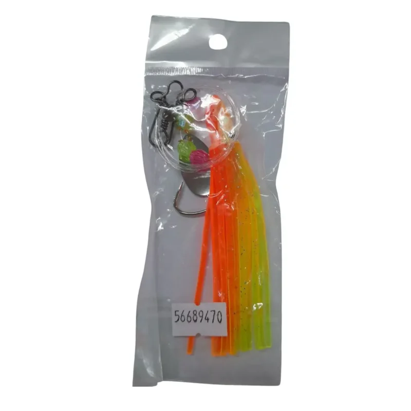 Señuelo Pulpo Armado con Cuch Naranja Señuelo Pulpo Armado con Cuch Naranja Red fish
