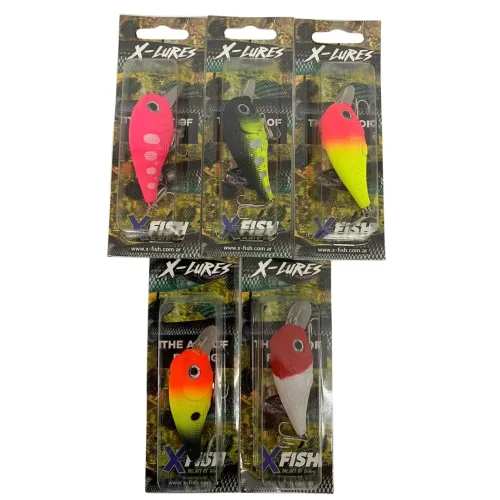 Señuelo X-Fish Lures P42 Paleta Corta Superficie Tararira Dorado Red fish