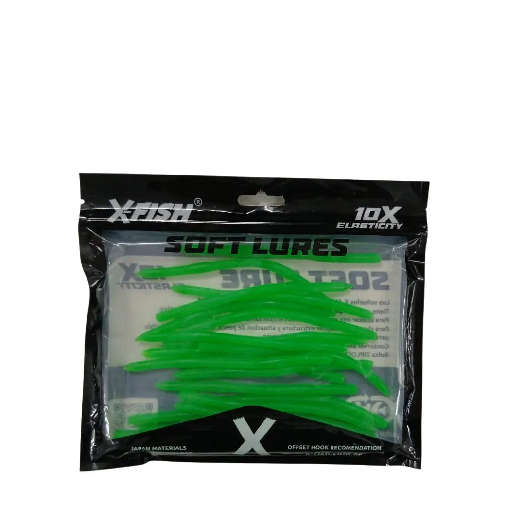 Señuelo X-Fish Lombriz Soft Lures X 20 Unidades. 4Grs/13 Cm S/Anzuelo - 2 Señuelo X-Fish Lombriz Soft Lures X 20 Unidades. 4Grs/13 Cm S/Anzuelo