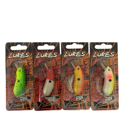 Señuelo Rígido Bicho Taru 10gr 60mm Tararira Dorado Red fish