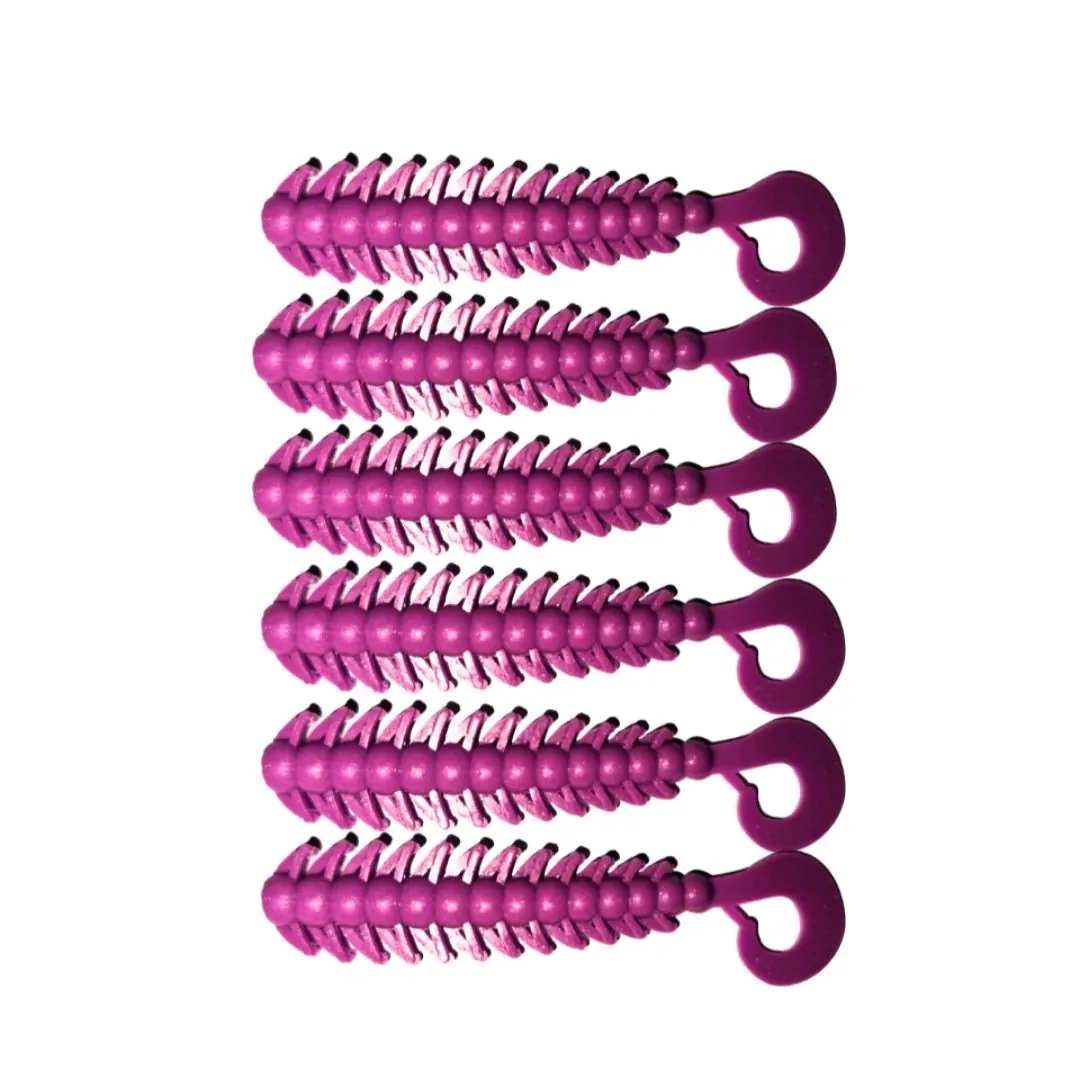 Señuelo Bugsy X6 Unidades 6,3 Cm/0,8 Gr Bordo Surfish