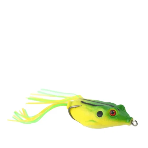 Señuelo Albatros Lethal Rana Antienganche 5,5 Cm Verde con Amarillo