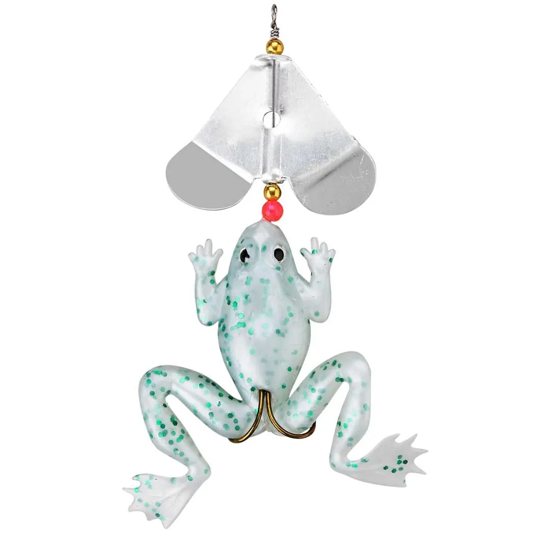 SEÑUELO WATERDOG RANA C/HELICE 9CM 10G VERDE (RANAH-101)