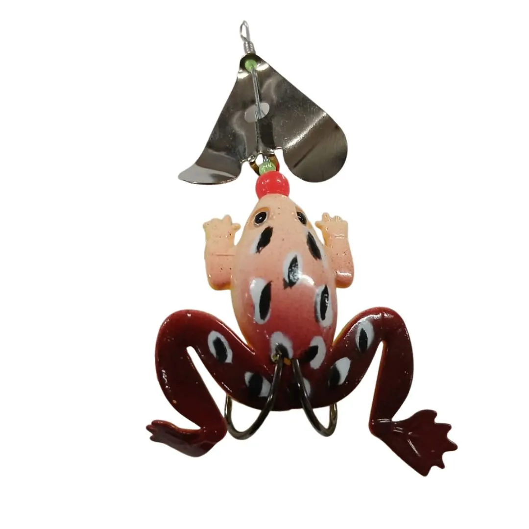 SEÑUELO WATERDOG RANA C/HELICE 9CM 10G BORDO Y AMARILLO (RANAH-103) Señuelo Waterdog Rana C/Helice Bordo Y Amarillo (Ranah-103)