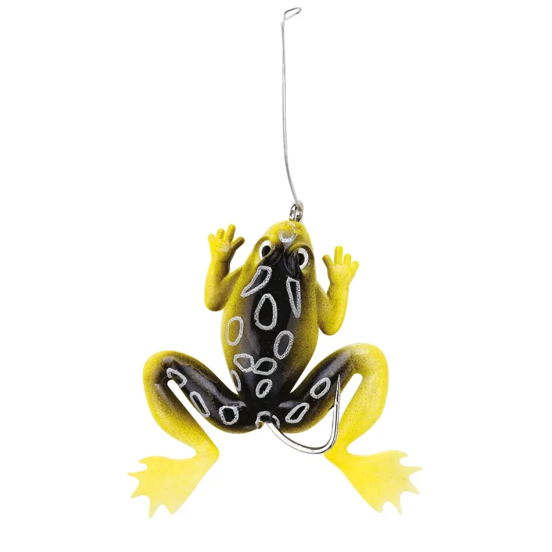 SEÑUELO WATERDOG RANA SPINNER 9CM 10GR NEGRO Y AMARILLO (RANAS-102) Señuelo Waterdog Rana Spinner Negro Y Amarillo (Ranas-102)