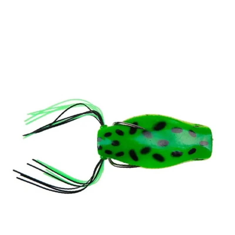 Señuelo Rana Plop Fp Verde 6,5 Cm/18 Gr/2 Anz. con Flecos (F65181P) Waterdog