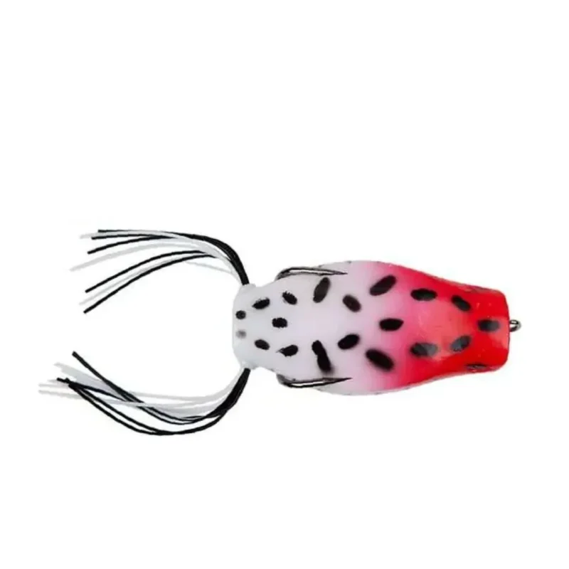 SEÑUELO WATERDOG RANA PLOP FP ROJO/BLANCO 6,5CM/18GR/2 ANZ. C/FLECOS (F65185P) Señuelo Rana Plop Fp Rojo/Blanco 6,5 Cm/18 Gr/2 Anz. con Flecos (F65185P) Waterdog