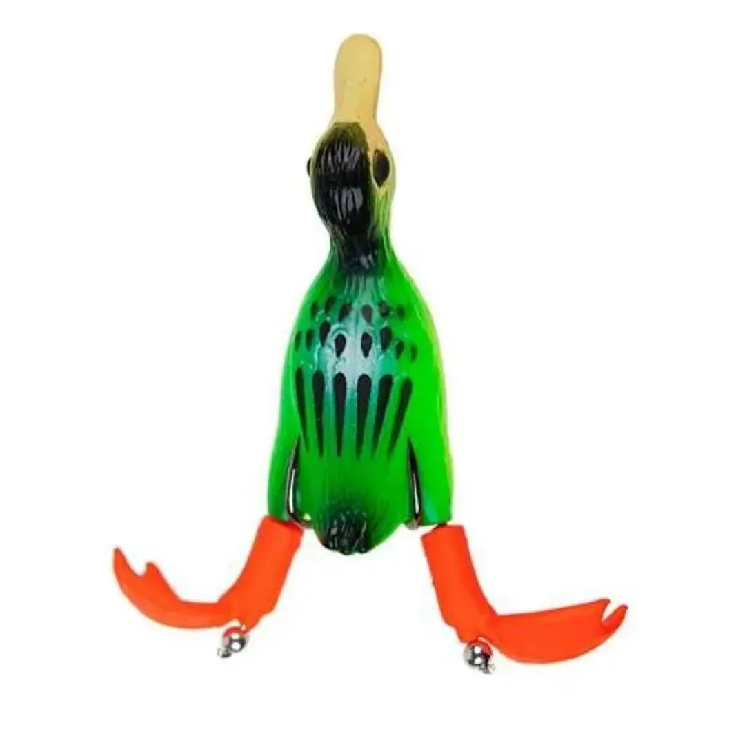 SEÑUELO WATERDOG PATITO VERDE CON PATAS 9CM/12GR/1 ANZ DOBLE.(P9121) SEÑUELO WATERDOG PATITO VERDE CON PATAS 9CM/12GR/1 ANZ DOBLE.(P9121)