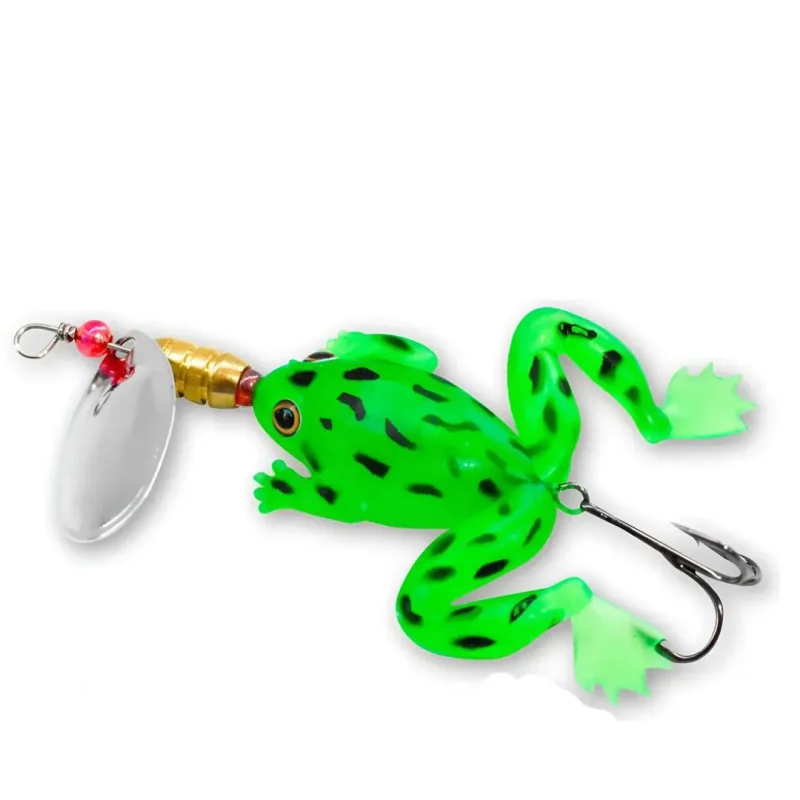 SEÑUELO ALBATROS RANA C/CUCHARA VERDE 6CM A8850 Señuelo Albatros Rana C/Cuchara Verde