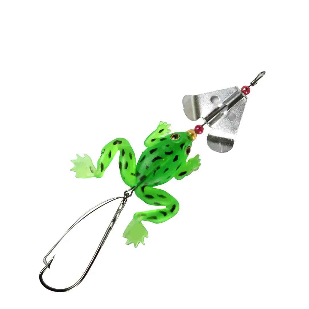 Señuelo Albatros Frog2 Rana con Helice 6 Cm Verde