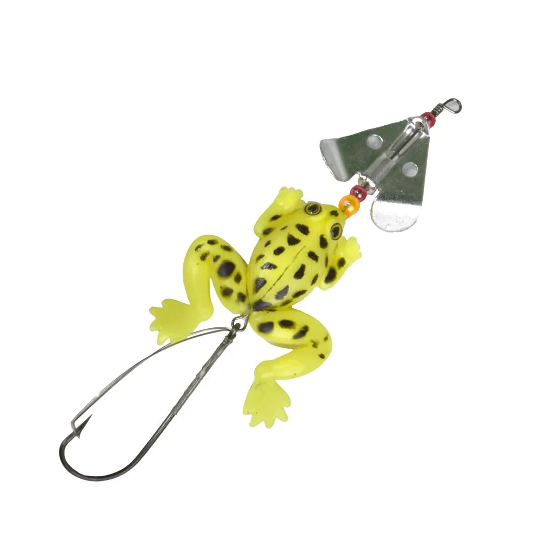 Señuelo Albatros Frog2 Rana con Helice 6 Cm Amarillo
