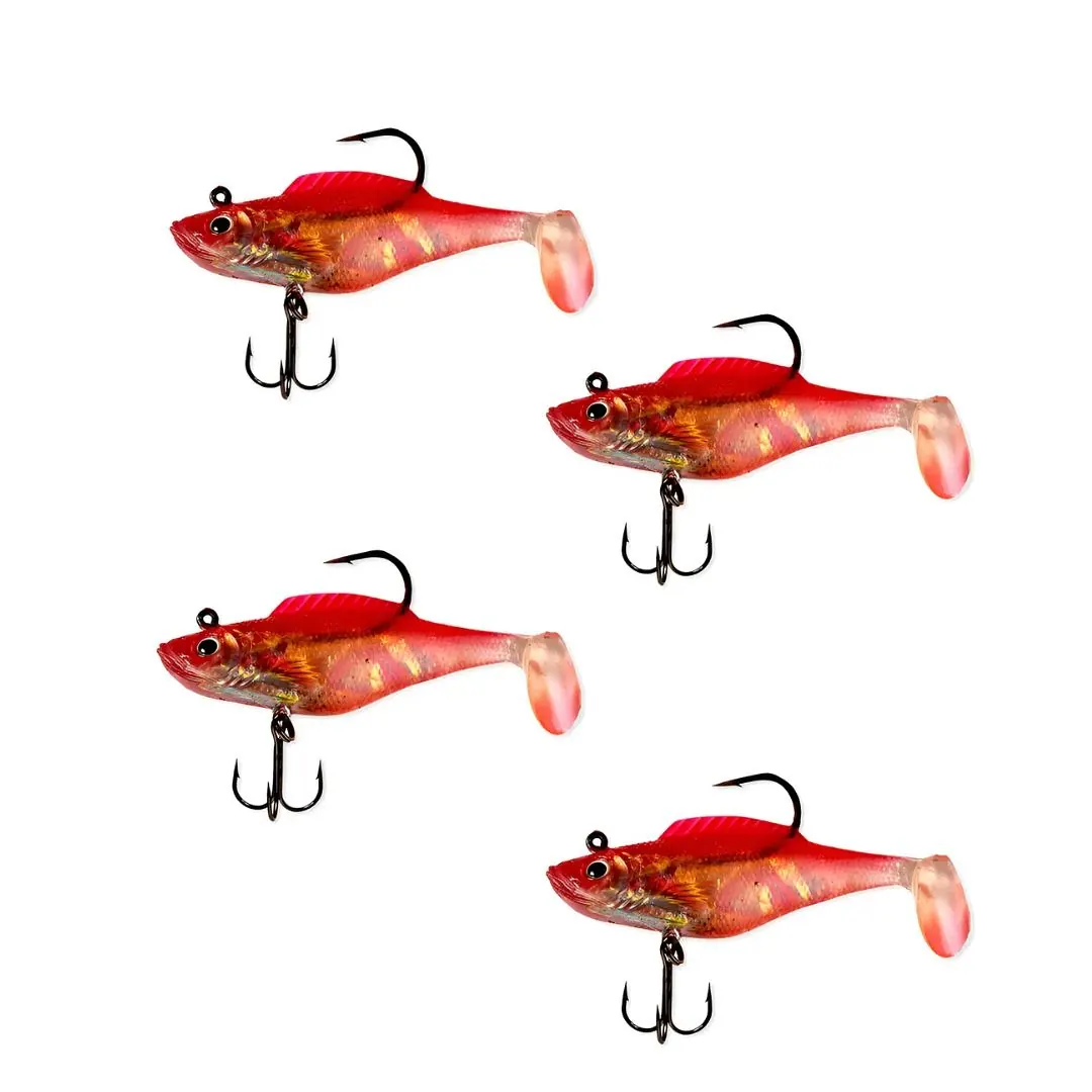 Señuelo Y2A85 C9 Mojarra Latex X4 8,5 Cm Rojo Albatros