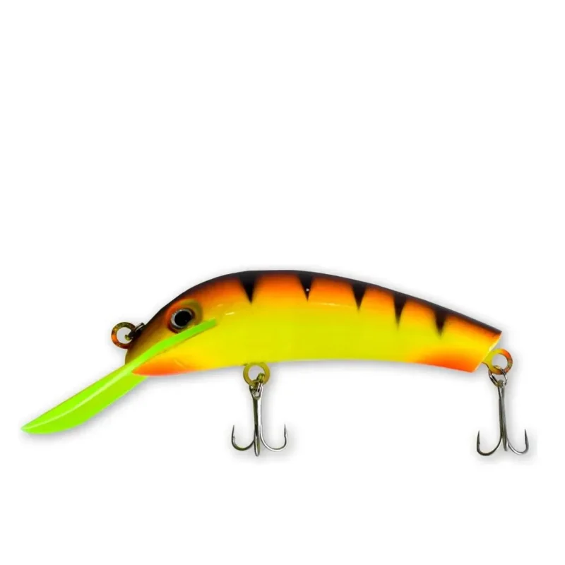 0SEÑUELO ALBATROS DM 20068 7,5CM C/PALETA NARANJA Y AMARILLO Señuelo Albatros Minnow C/Paleta Dm20068