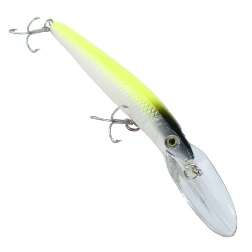 Señuelo Albatros Bm6-9610 17,5 Cm con Paleta Blanco y Amarillo