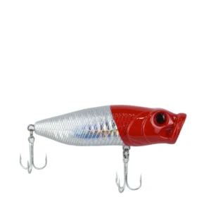 Señuelo Albatros Popper Wb93B 8 Cm/14Grs Plateado y Rojo
