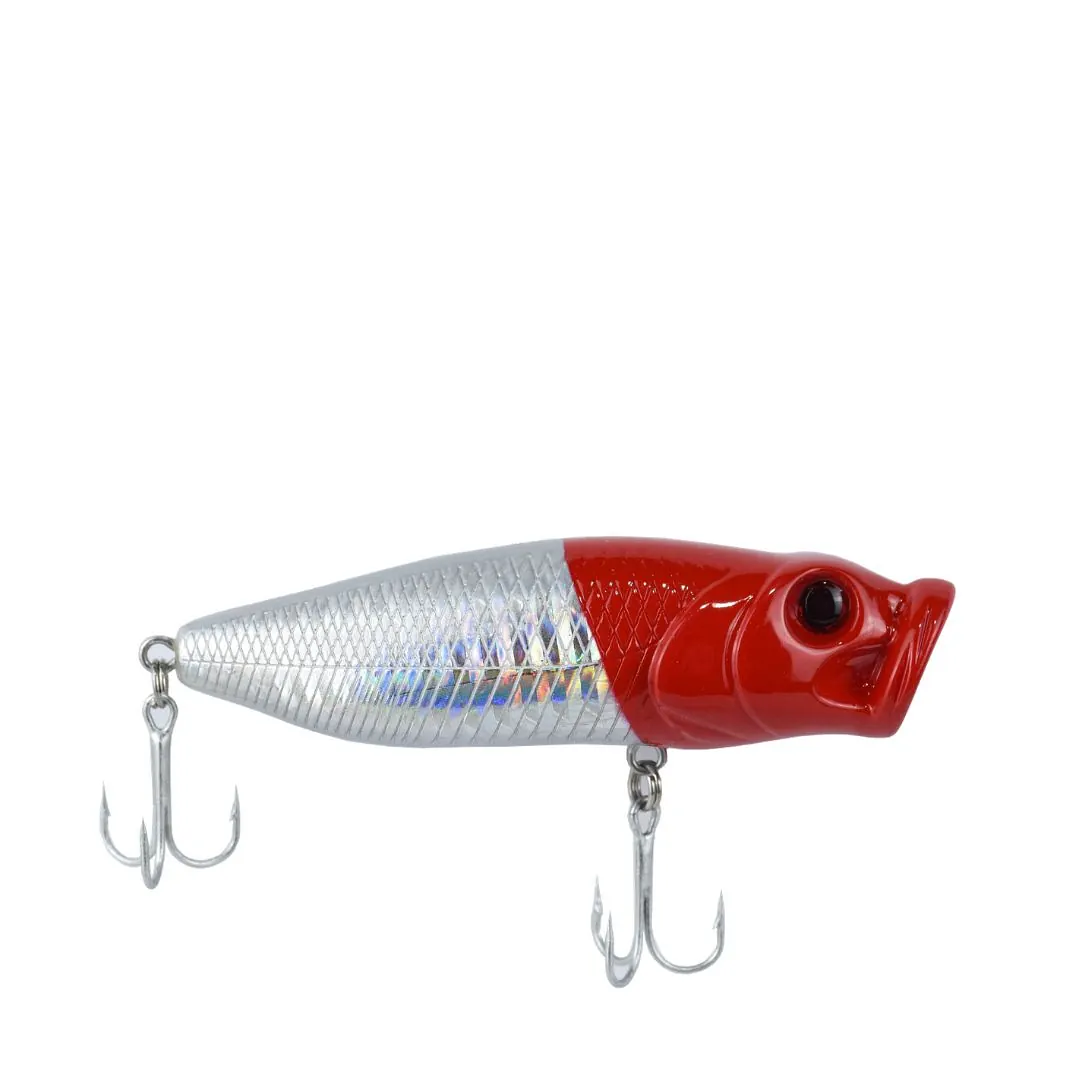 Señuelo Albatros Popper Wb93B 8 Cm/14Grs Plateado y Rojo Señuelo Albatros Popper Wb93B 8 Cm/14Grs Plateado y Rojo