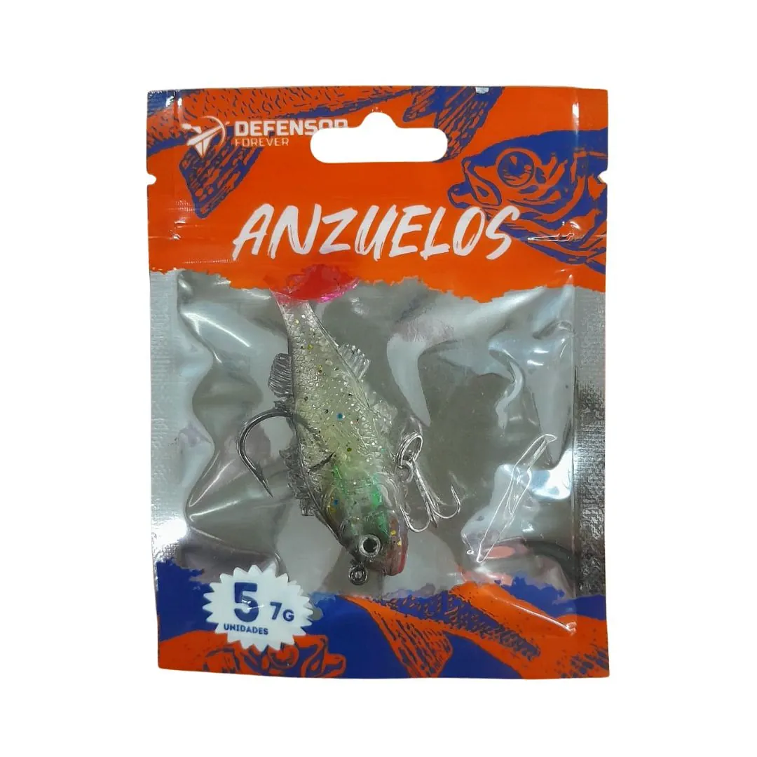 SEÑUELO DEFENSOR FOREVER MOJARRA SILICONA GRIS/NEGRO (F-93-7) - 1 SEÑUELO DEFENSOR FOREVER MOJARRA SILICONA GRIS/NEGRO (F-93-7)