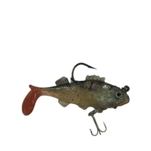 Señuelo Defensor Forever Mojarra Silicona Gris/Negro