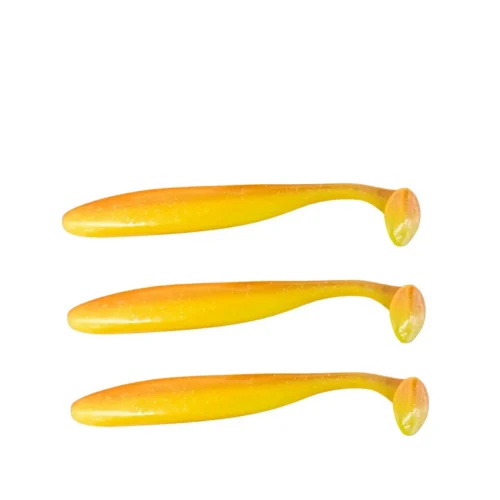 Señuelo de Silicona SL31 163,55mm/23 Gr X 3 Unidades Naranja y Amarillo con Brillos
