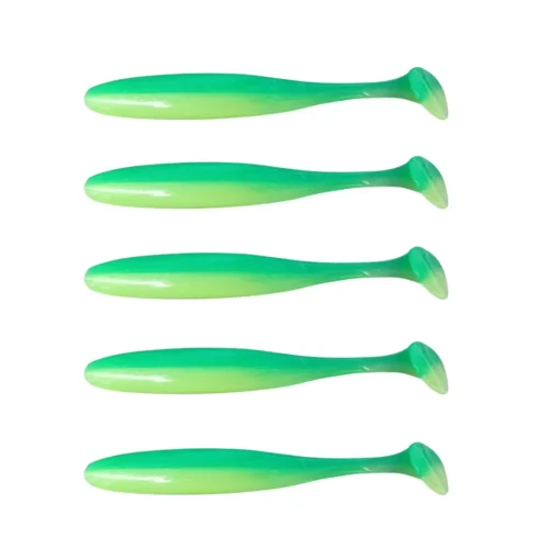 Señuelo de Silicona SL31 127mm/10 Gr X 5 Unidades Verde Claro con Brillo